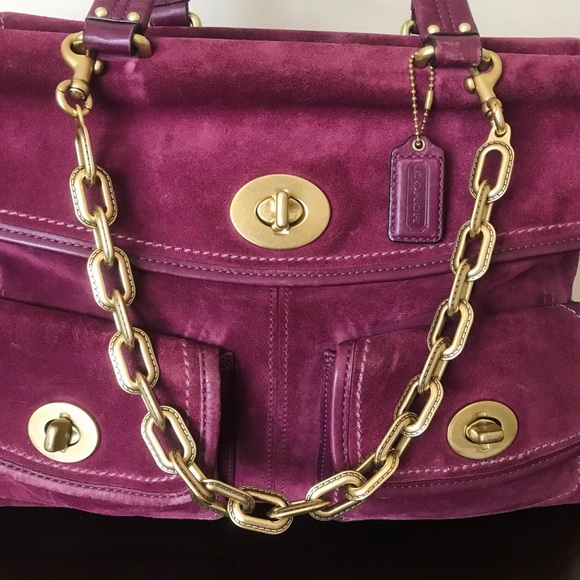 Coach Chunky Chain Link Strap In Brass - Picture 5 of 15